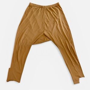 Rundholz Black Label Dip Drop Crotch Harem Leggings Pants Hem Cut Out Sz Large